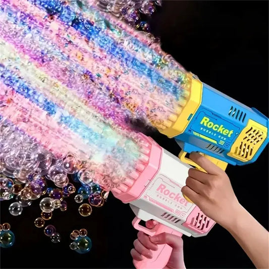 LED Rocket Bubble Gun 40-Hole