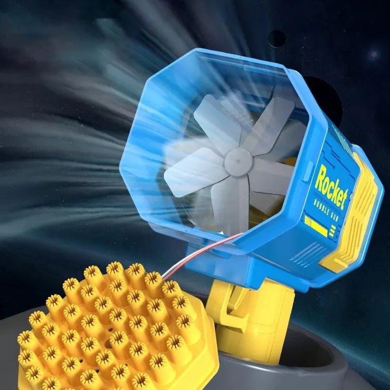 LED Rocket Bubble Gun 40-Hole