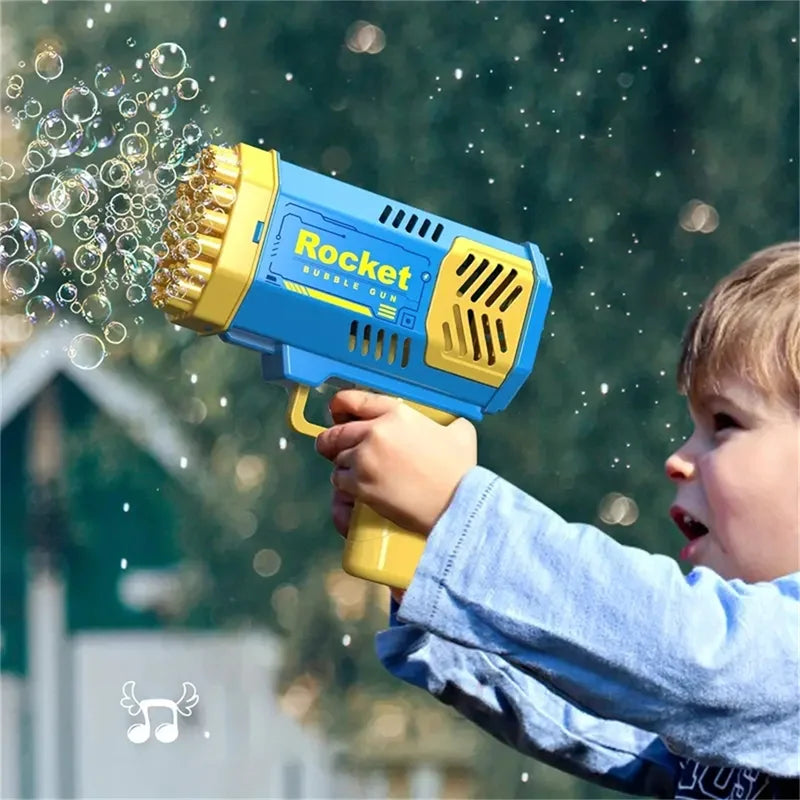 LED Rocket Bubble Gun 40-Hole
