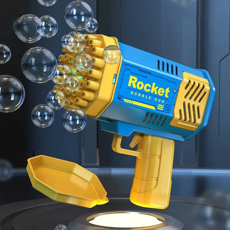 LED Rocket Bubble Gun 40-Hole